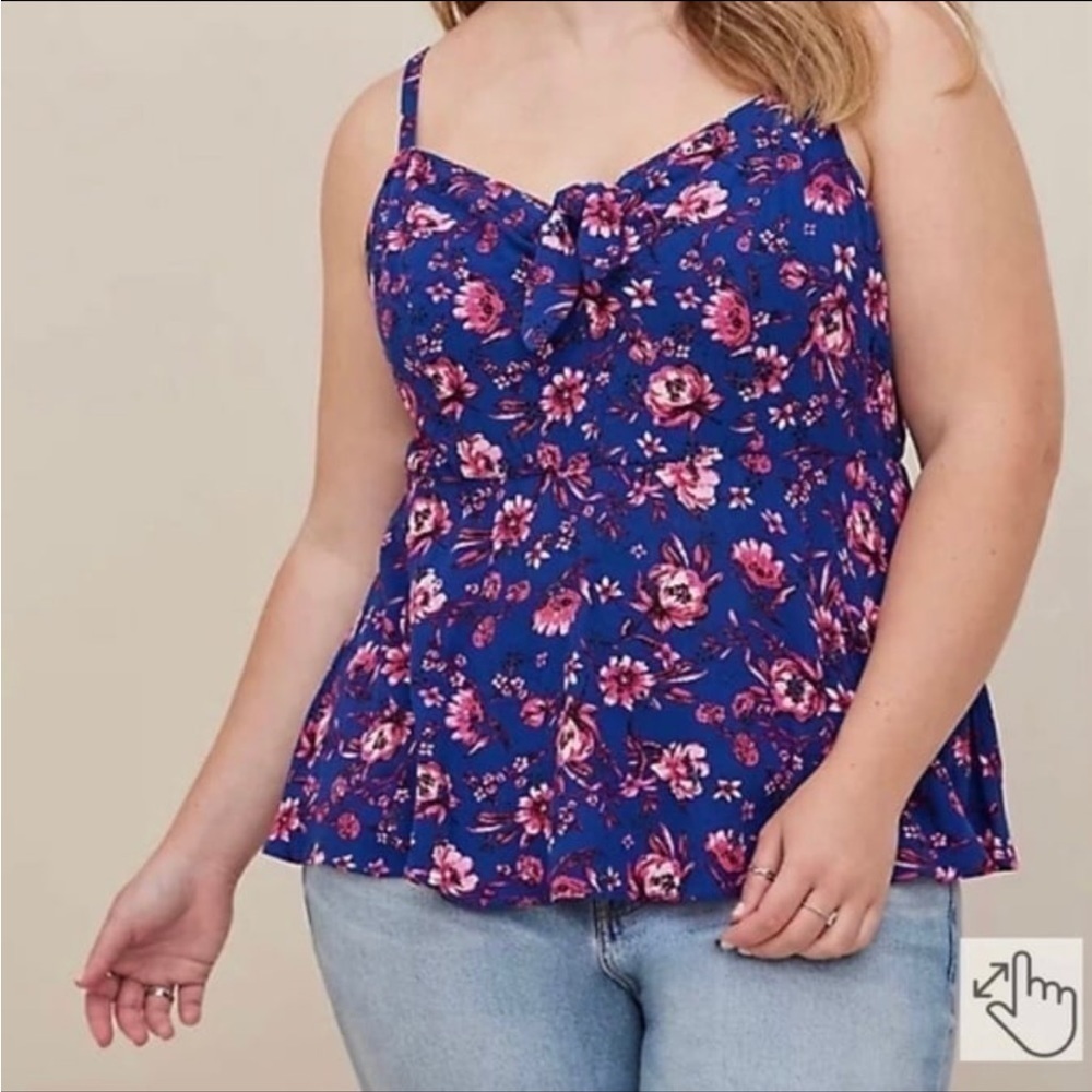 Torrid Peplum Eyelet Cami Size 2X